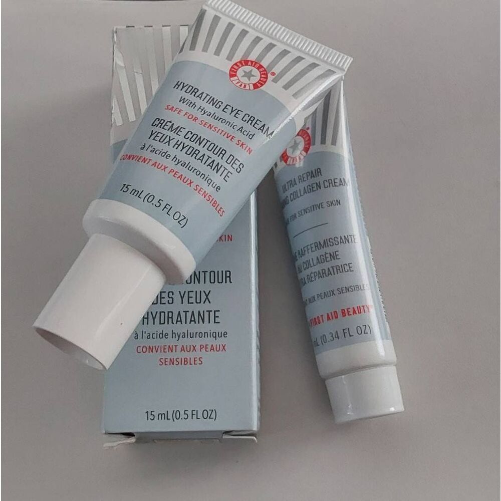 BNIB~First Aid Beauty Hydrating Eye Cream & Firming Collagen Cream Duo